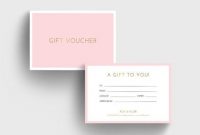 Pink And Gold Gift Voucher Template Diy Corjl Gift Card intended for Pink Gift Certificate Template