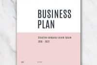 Pink Creative Business Plan Template | Creative Business with regard to Business Plan Title Page Template