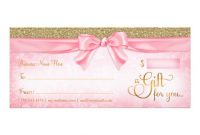 Pink Gift Certificates | Gift Certificate Templates inside Pink Gift Certificate Template