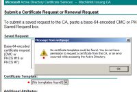 Pki (Public Key Infrastructure) With Adcs, Part 9: Web with regard to No Certificate Templates Could Be Found