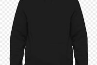 Plain Black Hoodie Png Image With Transparent Background throughout Blank Black Hoodie Template