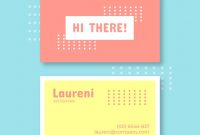 Plain Business Card Template | Free Vector with regard to Plain Business Card Template