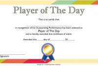 Player Of The Day Certificate Template Free: 6+ Best Choices in Player Of The Day Certificate Template