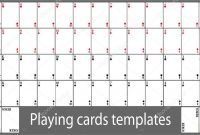 Playing Card Template | Playing Cards Template Set — Stock with Playing Card Design Template