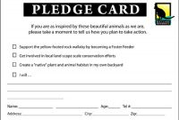 Pledge – Google Search | Card Template, Labels Printables in Fundraising Pledge Card Template
