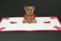 Pop Up Card Template Free ~ Addictionary in Teddy Bear Pop Up Card Template Free
