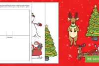 Pop-Up Christmas Card Template intended for Pop Up Tree Card Template