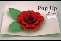 Pop Up Karte: Rose 🌹 Basteln Mit Papier in Diy Pop Up Cards Templates