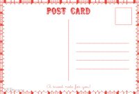 Postcardpedia: Free Printable Postcard Templates inside Free Blank Postcard Template For Word