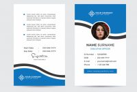 Premium-Mitarbeiter Id Card Template Vector | Premium-Vektor with regard to Personal Identification Card Template