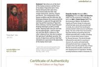 Print Art Photography: Certificate Of Authenticity – Print in Photography Certificate Of Authenticity Template