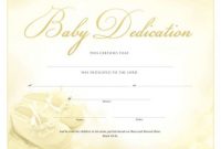 Printable Baby Dedication Certificate | Baby Dedication with regard to Baby Christening Certificate Template