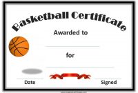 Printable Basketball Certificate (This Is A Template Which intended for Basketball Certificate Template