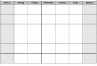 Printable Blank Monthly Calendar | Blank Monthly Calendar regarding Blank Activity Calendar Template
