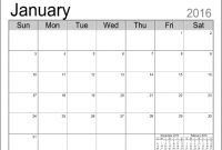Printable Calendar Templates in Full Page Blank Calendar Template