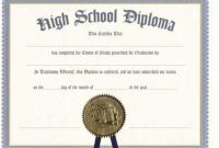 Printable Certificate Templates | High School Diploma, Free inside Ged Certificate Template