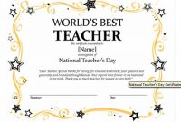 Printable Certificates For Teachers | Return To Behavior inside Best Teacher Certificate Templates Free