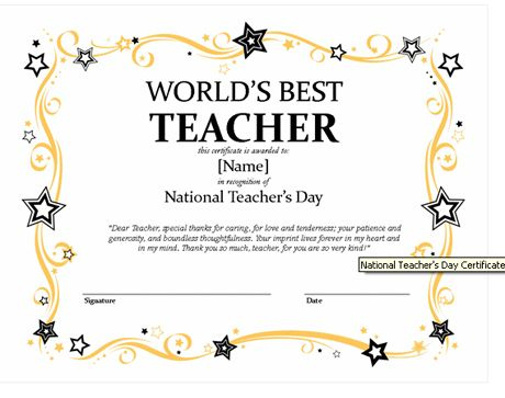 Printable Certificates For Teachers | Return To Behavior inside Best Teacher Certificate Templates Free