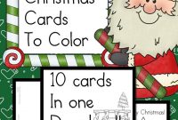 Printable Christmas Cards To Color – Fun Craft For Kids inside Print Your Own Christmas Cards Templates