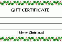 Printable Christmas Certificates | Search Results | New for Homemade Christmas Gift Certificates Templates