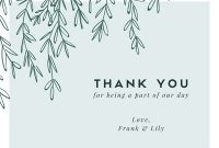 Printable, Customizable Thank You Card Templates | Canva for Thank You Note Cards Template