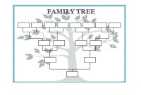 Printable Family Trees | Room Surf intended for Fill In The Blank Family Tree Template