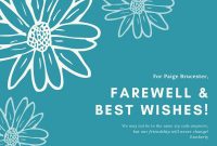 Printable Farewell Cards You Can Customize For Free | Canva in Farewell Card Template Word