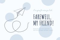 Printable Farewell Cards You Can Customize For Free | Canva in Sorry You Re Leaving Card Template