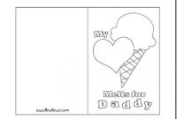 Printable Father's Day Card | Father's Day Printable with Fathers Day Card Template