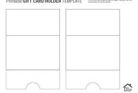 Printable Gift Card Holder Templates within Card Stand Template