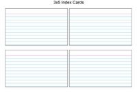 Printable Index Card Templates: 3X5 And 4X6 Blank Pdfs intended for 3X5 Note Card Template For Word