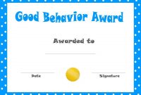 Printable Kids Award Certificate Templates | Award for Free Printable Certificate Templates For Kids