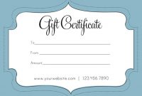 Printable-Light-Blue-Example-Gift-Certificate-Template-Gift intended for Magazine Subscription Gift Certificate Template