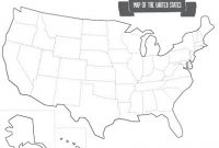 Printable Map Of The Usa – Mr Printables | Printable Maps for Blank Template Of The United States