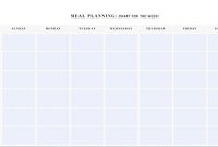 Printable Meal Planning Templates To Simplify Your Life regarding Blank Meal Plan Template