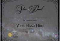 Printable Name A Star Certificate Template Koranstickenco In regarding Star Naming Certificate Template
