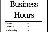Printable Pdf Business Hours Sign | Business Hours Sign with regard to Printable Business Hours Sign Template