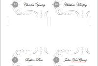 Printable Place Cards Template | Template Business within Wedding Place Card Template Free Word