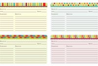 Printable Recipe Card Template for Fillable Recipe Card Template