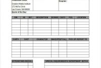 Printable-Sheet-Example-Doc-Blank-Call-Sheet-Template-Excel1 pertaining to Blank Call Sheet Template