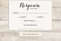 Printable Wedding Rsvp Template Rsvp Card Byron with regard to Free Printable Wedding Rsvp Card Templates