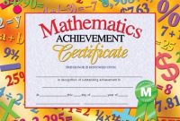 Printer-Compatible Certificates & Awards, Mathematics for Hayes Certificate Templates