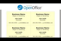 Printing Business Cards In Openoffice Writer – Youtube with regard to Openoffice Business Card Template