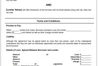 Private Loan Agreement Template Free – Free Printable in Blank Loan Agreement Template