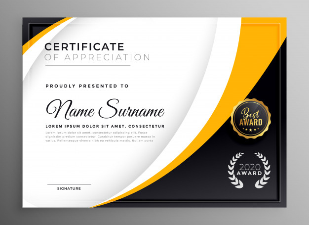 Professional Award Certificate Template (4 Di 2020 | Kartu pertaining to Professional Award Certificate Template