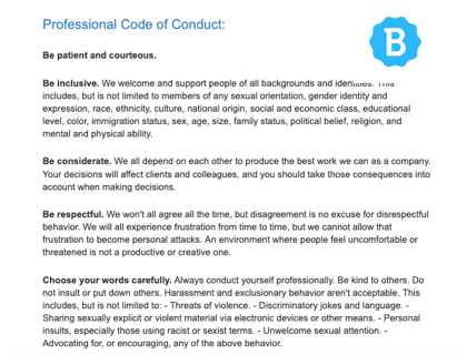 Professional Code Of Conduct [With Template] throughout Business Ethics Policy Template
