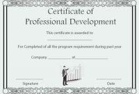 Professional Development Certificate Of Completion Template pertaining to Continuing Education Certificate Template