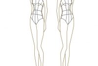Professional Fashion Design Body Templates | Fashion Figure with regard to Blank Model Sketch Template
