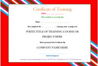 Professional Training Certificate Templates | About Ms Word regarding Training Certificate Template Word Format