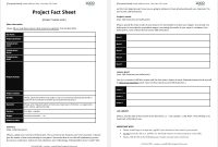 Project Fact Sheet Template with regard to Fact Card Template